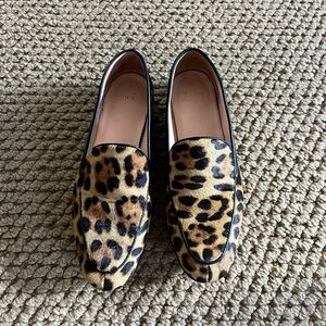 J.Crew Leopard Driving Moccasins Sz 9